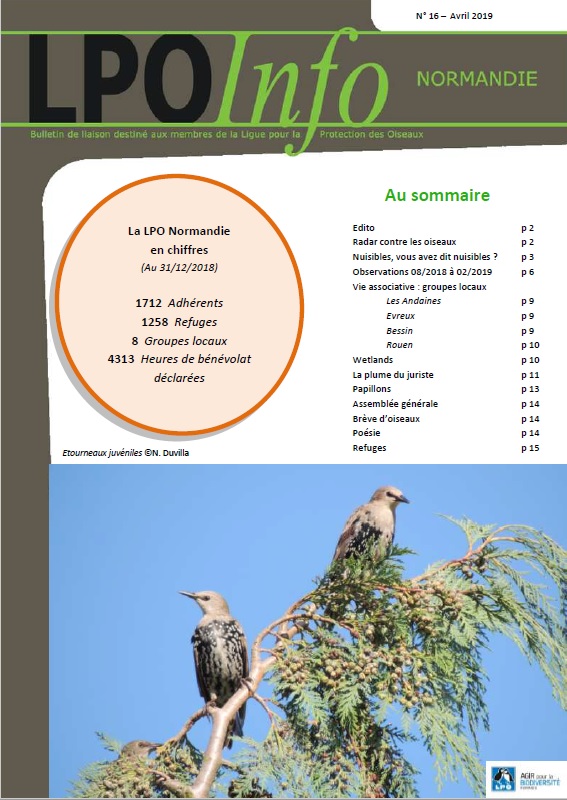couverture du LPO Infos numéro 16